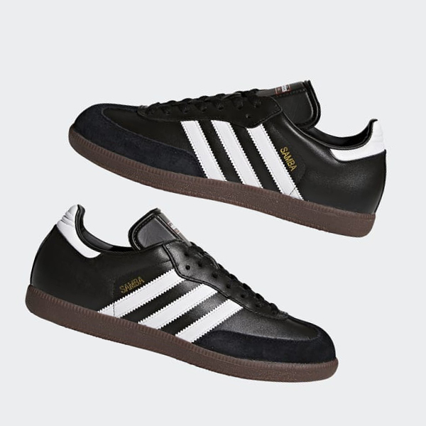 Botas De Futbol Adidas Samba Cuero Hombre Chile Negras - TKWIXN706