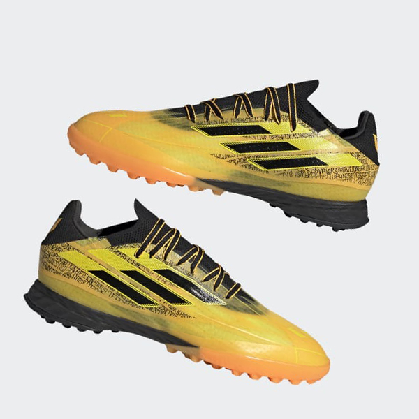 Botas De Futbol Adidas X Speedflow Messi.1 Turf Mujer Chile Doradas - FAEOZR291