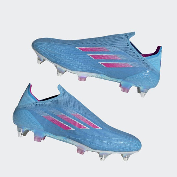 Botas De Futbol Adidas X Speedflow+ Soft Ground Mujer Chile Azules - AMHBYU409