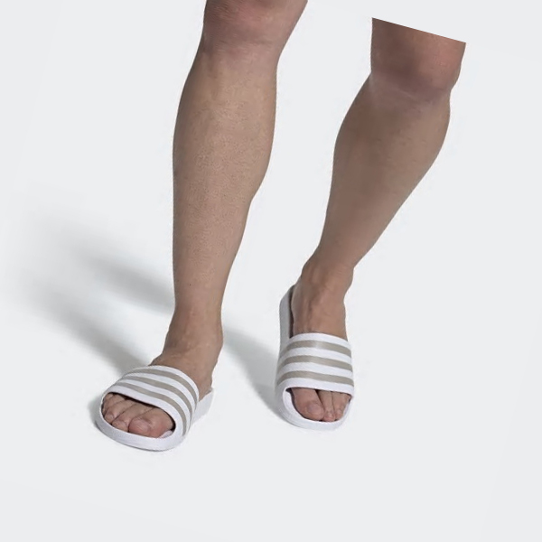 Chanclas Adidas Adilette Aqua Hombre Chile Blancas - ADROUT147