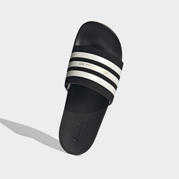 Chanclas Adidas Adilette Comodidad Hombre Chile Negras - PKWZYN098