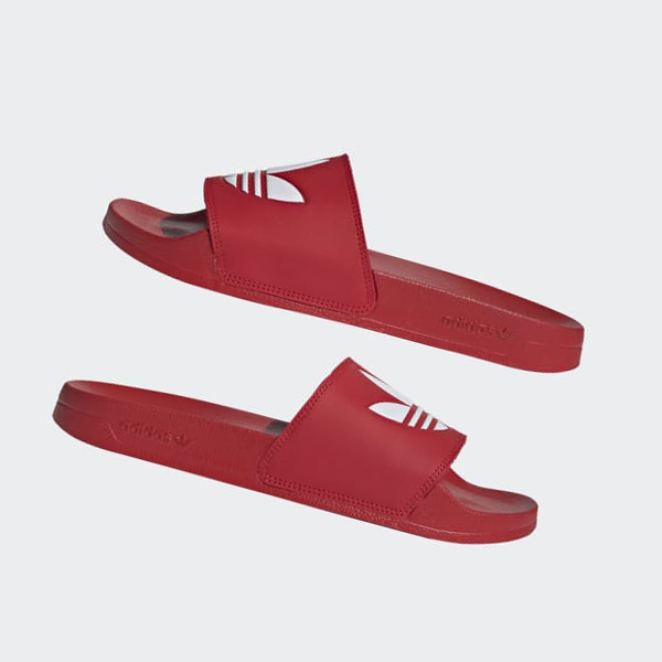 Chanclas Adidas Adilette Lite Hombre Chile Rojas - CZGRVN876
