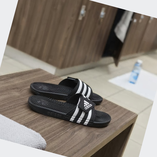 Chanclas Adidas Adissage Hombre Chile Negras - ALPWVZ563