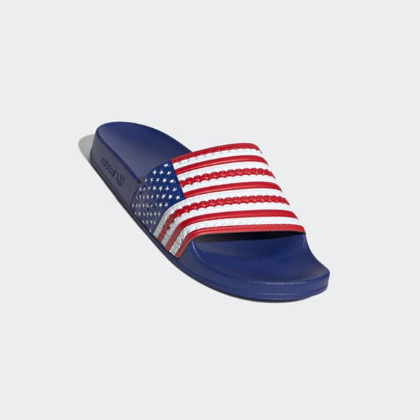 Chanclas Adidas adilette Hombre Chile Rojas - IRUMNK308