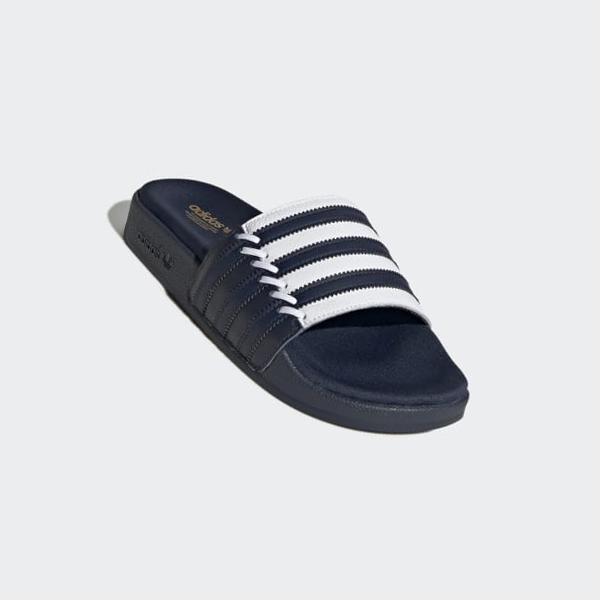 Chanclas Adidas adilette Mujer Chile Azules - LWBCSF081