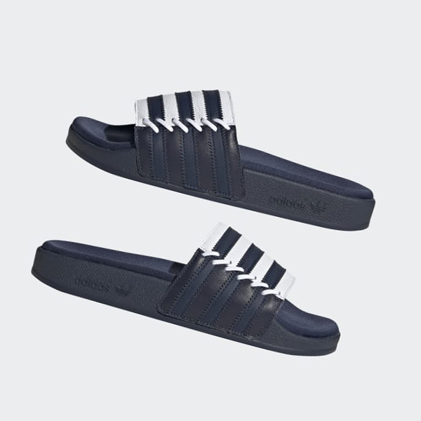 Chanclas Adidas adilette Mujer Chile Azules - LWBCSF081