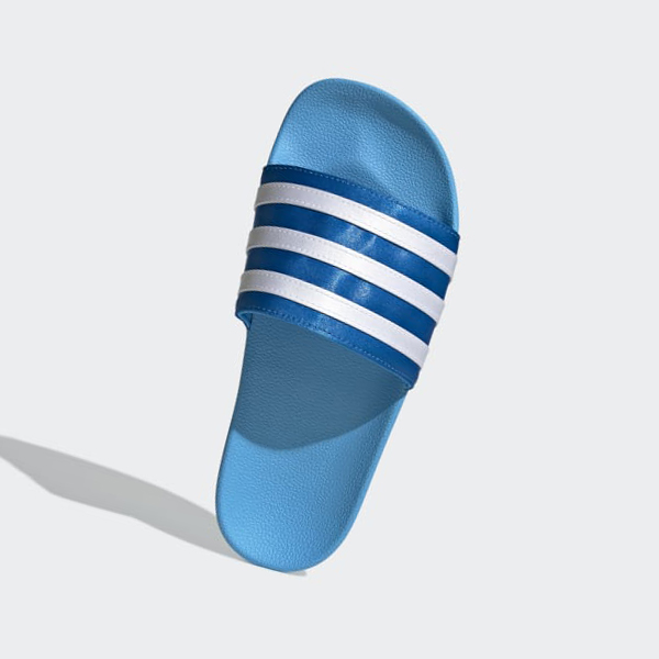 Chanclas Adidas adilette Mujer Chile Azules - YBQLST102