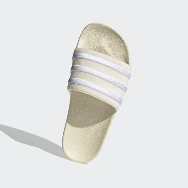 Chanclas Adidas adilette Mujer Chile Beige - YURFHN702