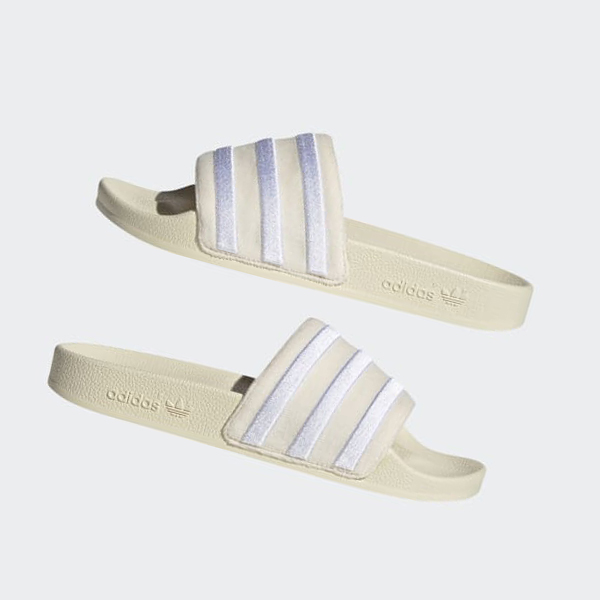 Chanclas Adidas adilette Mujer Chile Beige - YURFHN702