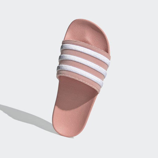 Chanclas Adidas adilette Mujer Chile Rosas - QYRBSE275