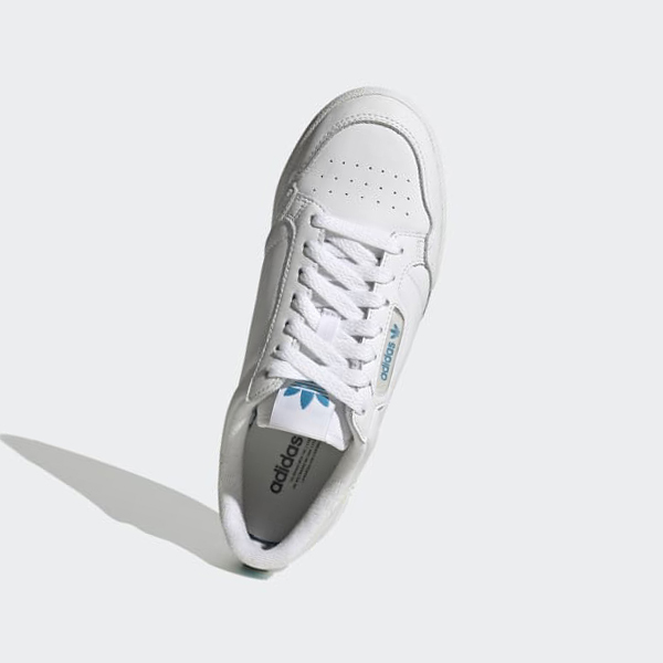 Zapatillas Adidas Continental 80 Mujer Chile Blancas - KHURYA869