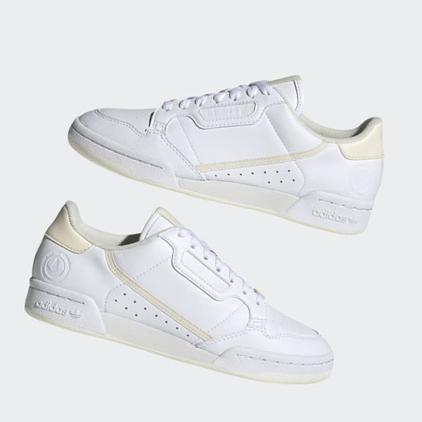 Zapatillas Adidas Continental 80 Vegan Mujer Chile Blancas - VQFLWB935