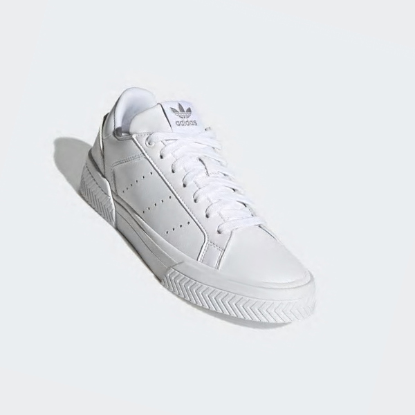 Zapatillas Adidas Court Tourino Mujer Chile Blancas - URBVYJ295