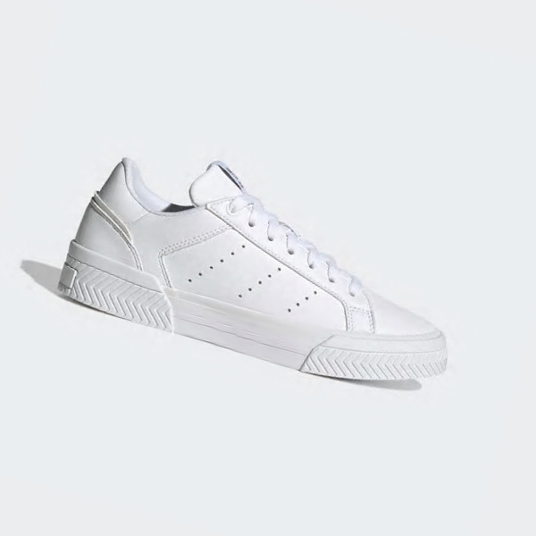 Zapatillas Adidas Court Tourino Mujer Chile Blancas - URBVYJ295
