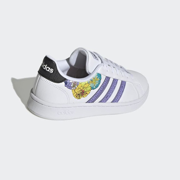 Zapatillas Adidas Grand Court Base Mujer Chile Blancas - BSPRWL832