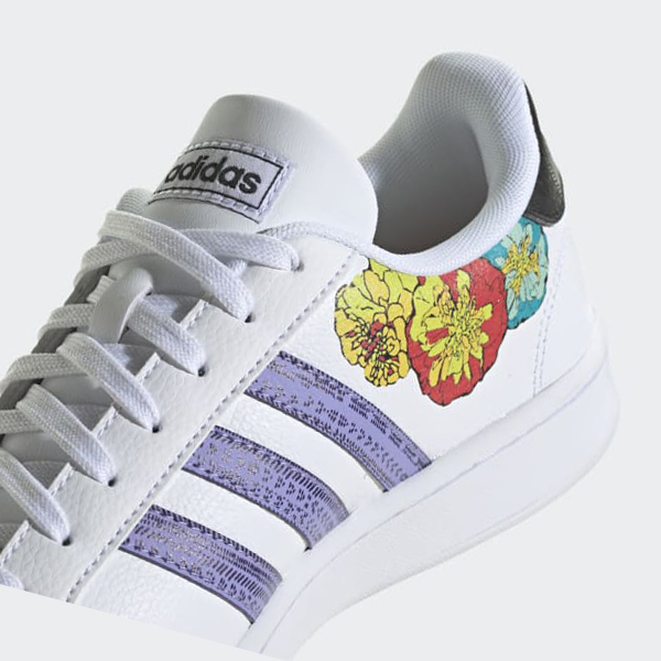 Zapatillas Adidas Grand Court Base Mujer Chile Blancas - BSPRWL832
