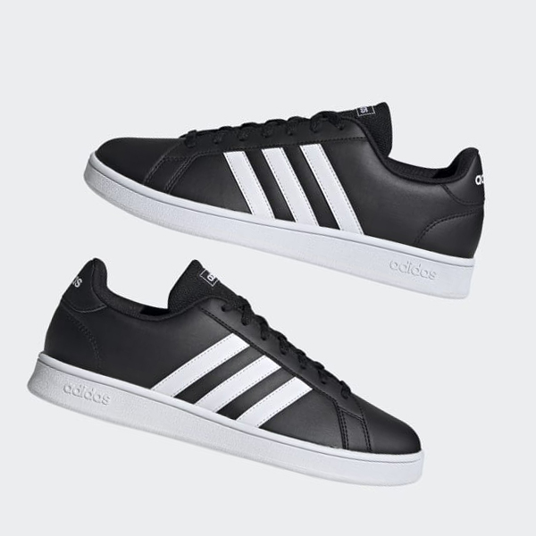 Zapatillas Adidas Grand Court Base Mujer Chile Negras - USXNYL106