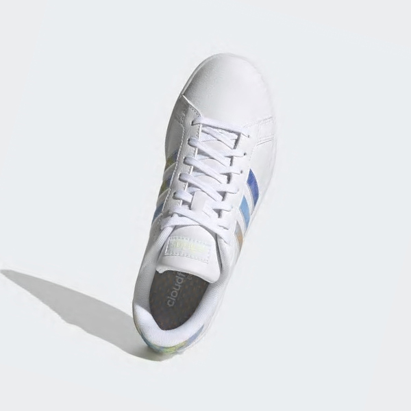Zapatillas Adidas Grand Court Cloudfoam Lifestyle Court Comodidad Mujer Chile Blancas - VDXNFE492