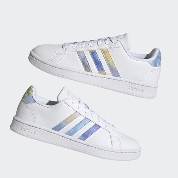 Zapatillas Adidas Grand Court Cloudfoam Lifestyle Court Comodidad Mujer Chile Blancas - VDXNFE492