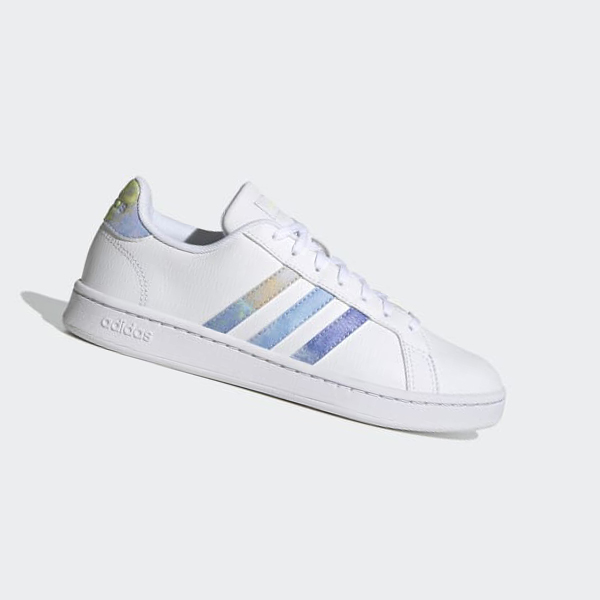 Zapatillas Adidas Grand Court Cloudfoam Lifestyle Court Comodidad Mujer Chile Blancas - VDXNFE492