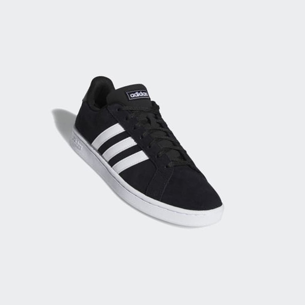 Zapatillas Adidas Grand Court Hombre Chile Negras - PRXCZA127