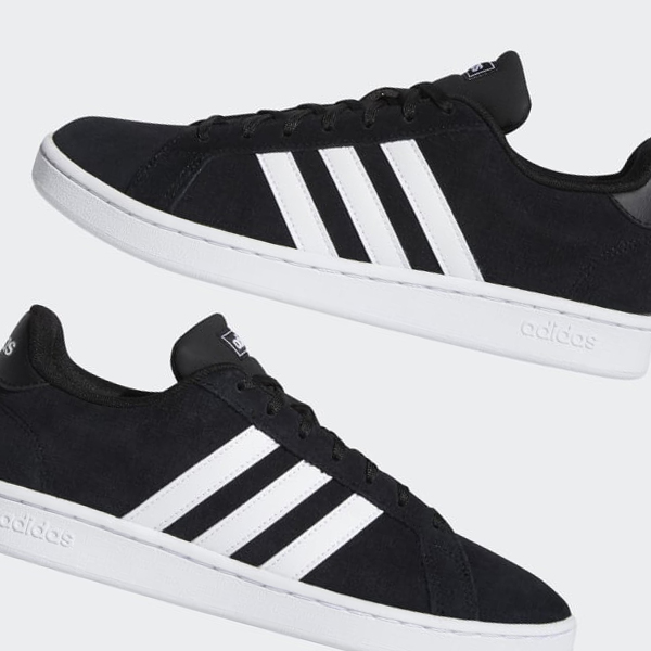 Zapatillas Adidas Grand Court Hombre Chile Negras - PRXCZA127