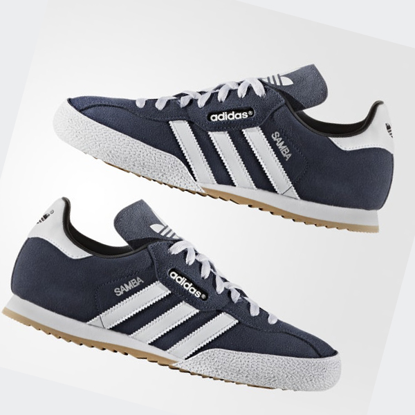 Zapatillas Adidas Samba Super Gamuza Mujer Chile Azules - JMIEBP159