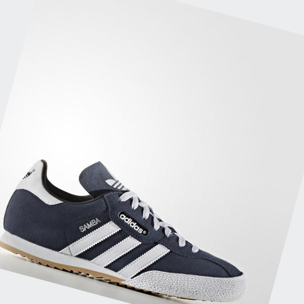 Zapatillas Adidas Samba Super Gamuza Mujer Chile Azules - JMIEBP159