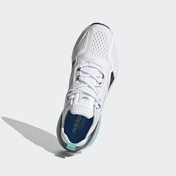 Zapatillas Adidas ZX 2K Boost Mujer Chile Blancas - AHDTLJ739