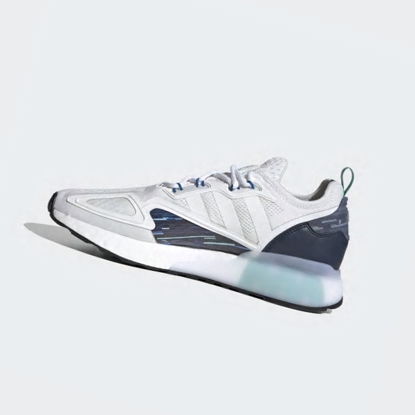 Zapatillas Adidas ZX 2K Boost Mujer Chile Blancas - AHDTLJ739