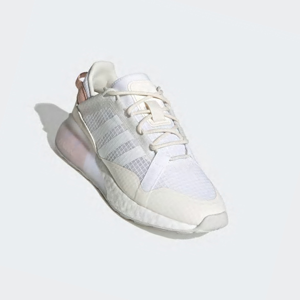 Zapatillas Adidas ZX 2K Boost Pure Mujer Chile Blancas - UBPGRJ930