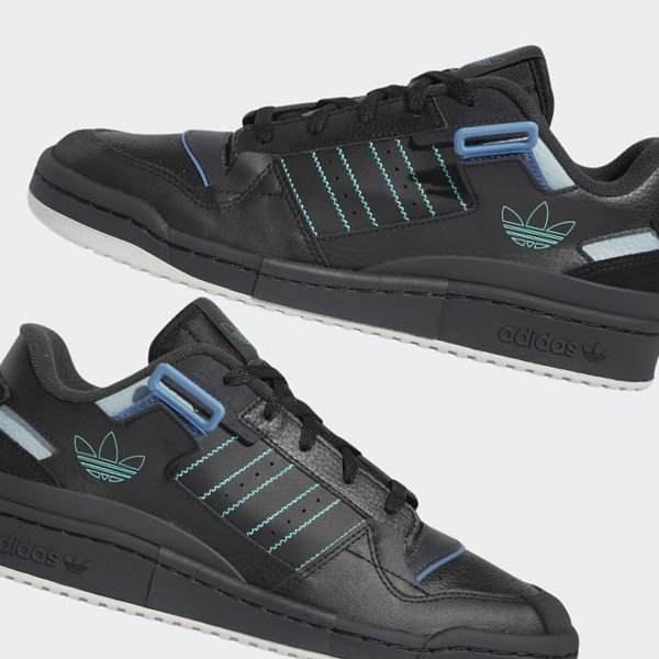 Zapatillas Baloncesto Adidas Forum Exhibit Low Hombre Chile Negras - BLMXOE015