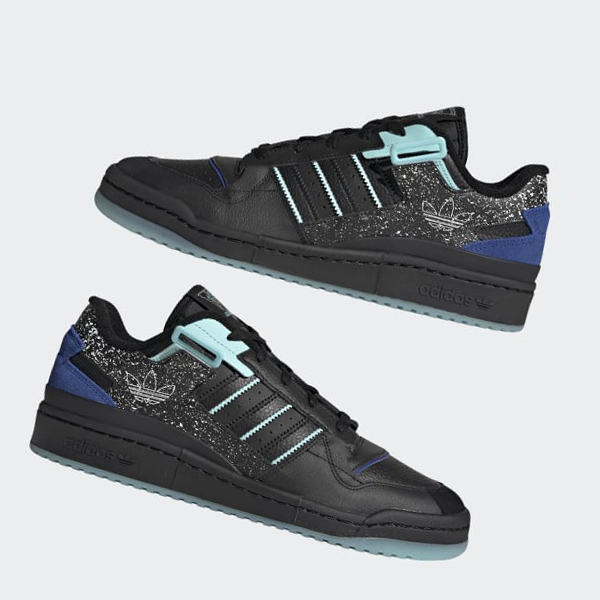 Zapatillas Baloncesto Adidas Forum Exhibit Low Hombre Chile Negras - HQAYUE960