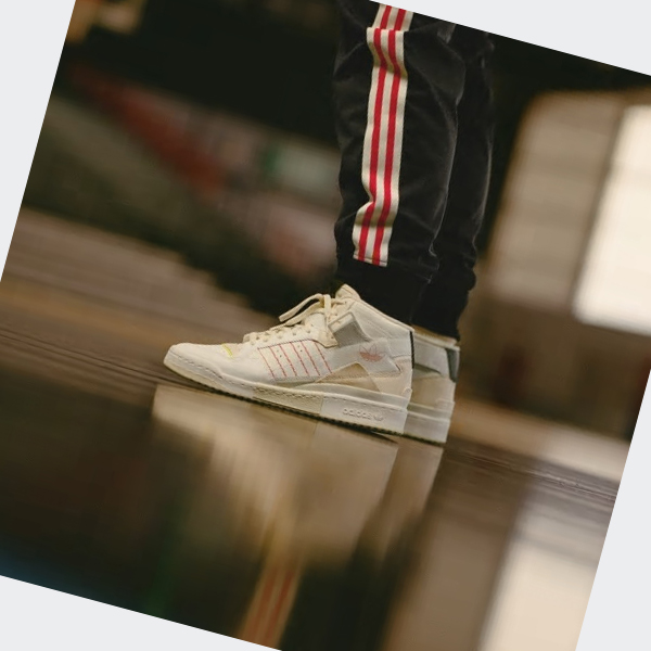 Zapatillas Baloncesto Adidas Forum Exhibit Mid Hombre Chile Blancas - RTHVCA957