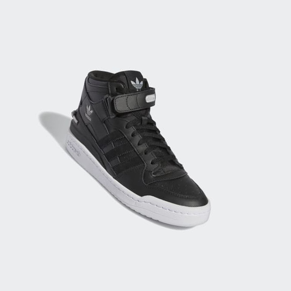 Zapatillas Baloncesto Adidas Forum Mid Mujer Chile Negras - XYQJCV674