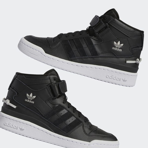 Zapatillas Baloncesto Adidas Forum Mid Mujer Chile Negras - XYQJCV674