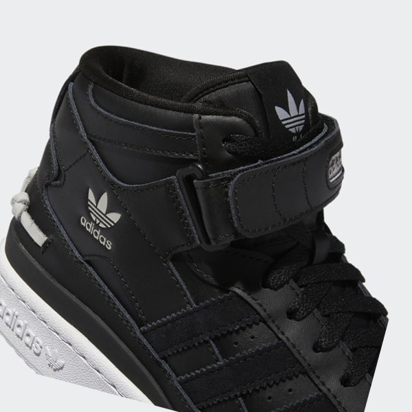 Zapatillas Baloncesto Adidas Forum Mid Mujer Chile Negras - XYQJCV674