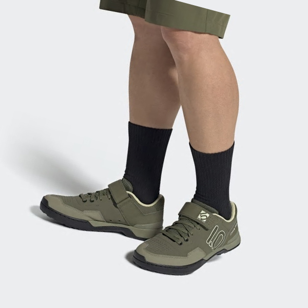 Zapatillas Ciclismo Adidas Five Ten Mountain Kestrel Encaje Hombre Chile Verde - RJICDY876