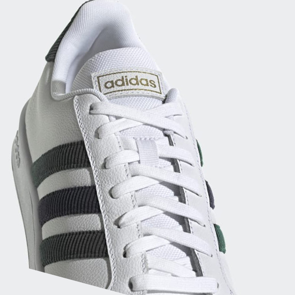 Zapatillas Para Caminar Adidas Grand Court Base Hombre Chile Blancas - BJTZKA069