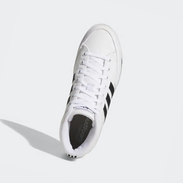 Zapatillas Skate Adidas Retrovulc Mid Lona Hombre Chile Blancas - IDAGFT429