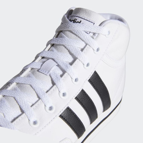 Zapatillas Skate Adidas Retrovulc Mid Lona Hombre Chile Blancas - IDAGFT429