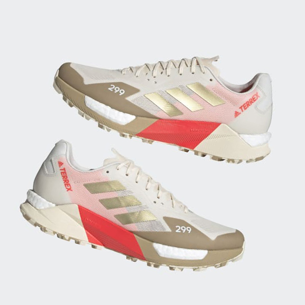 Zapatillas Trail Running Adidas Terrex Agravic Ultra Mujer Chile Beige - SFUEOR948