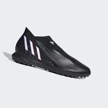 Botas De Futbol Adidas Predator Edge.3 Laceless Turf Hombre Chile Negras - FLANIK345
