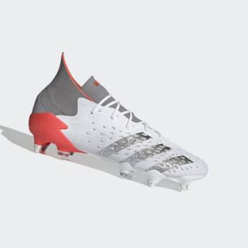 Botas De Futbol Adidas Predator Freak.1 Soft Ground Hombre Chile Blancas - QHWGRA812