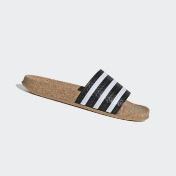 Chanclas Adidas adilette Cork Mujer Chile Negras - VBEKIJ927