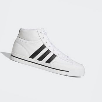 Zapatillas Skate Adidas Retrovulc Mid Lona Hombre Chile Blancas - IDAGFT429
